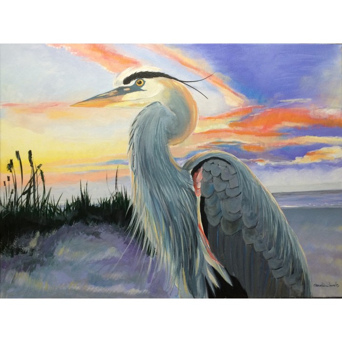 Heron  Sunset - 310